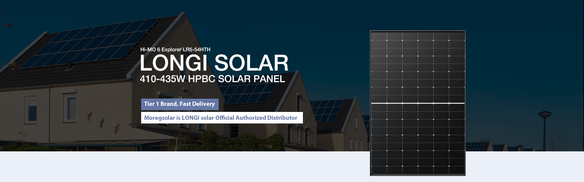 LONGI Explorer solar module 410w 420w 430w 435w black frame solar panel